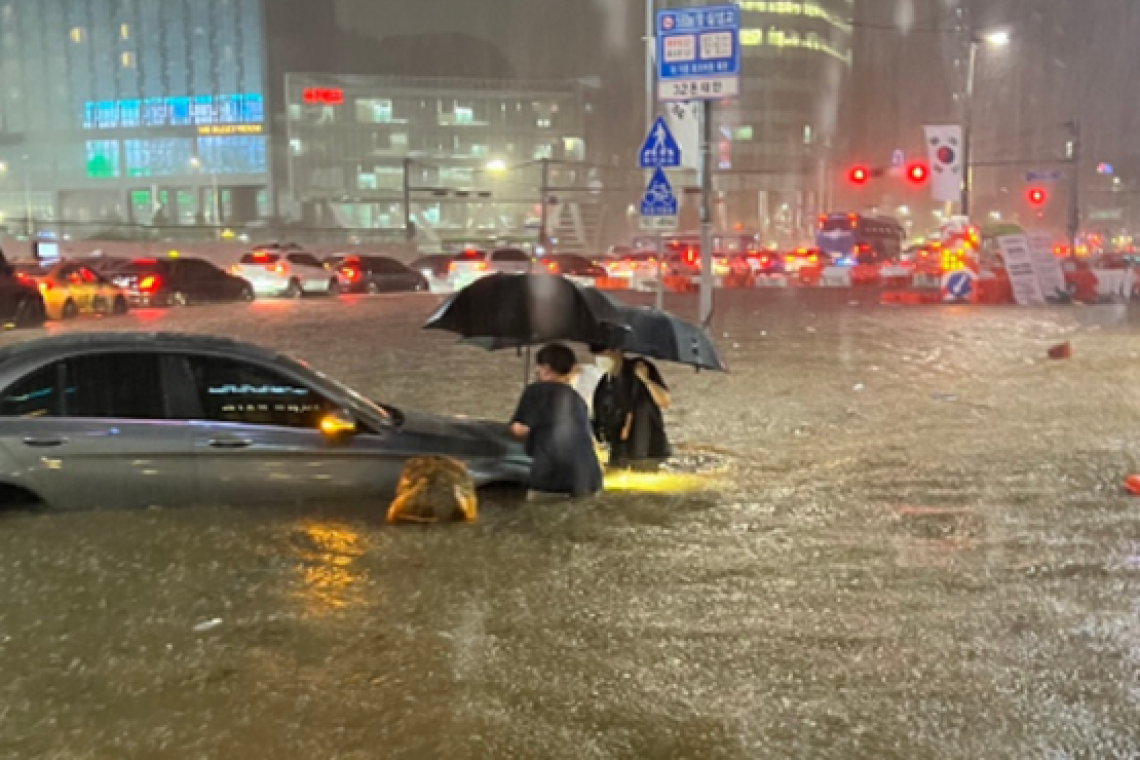 Corée du Sud : Des pluies torrentielles font au moins neuf morts et plusieurs disparus